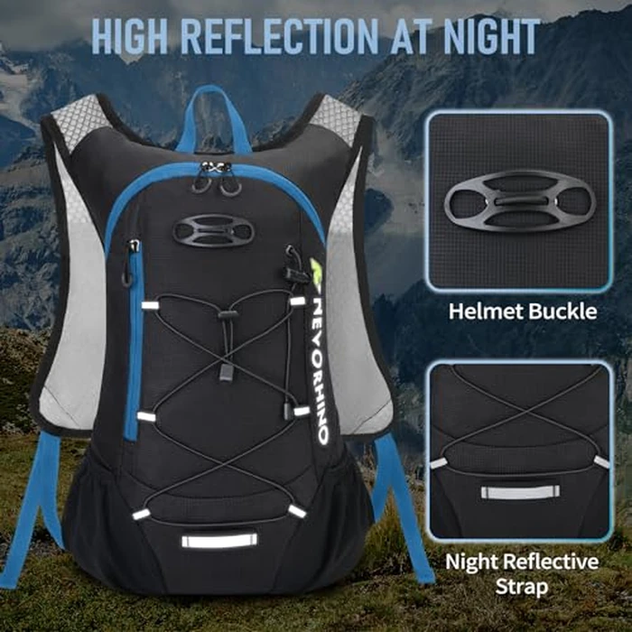 Lightweight Hydration Backpack, Running Backpack with 2L Water Bladder, Hydro Water Daypack for Cycling Hiking Rave for Men Women by N NEVO RHINO - Image 6
