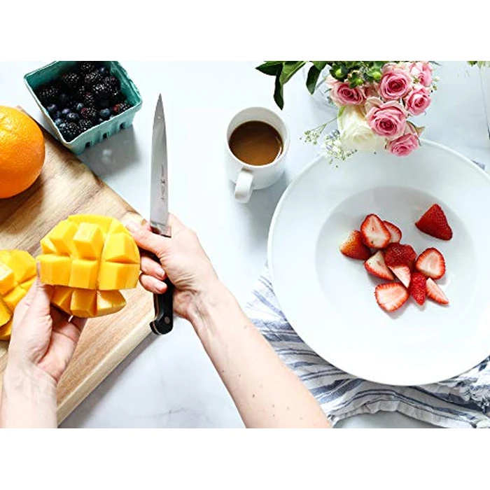 HENCKELS Classic Razor-Sharp 6-inch Utility Knife, Tomato Knife, German Engineered Informed by 100+ Years of Mastery, Black/Stainless Steel by HENCKELS - Image 2