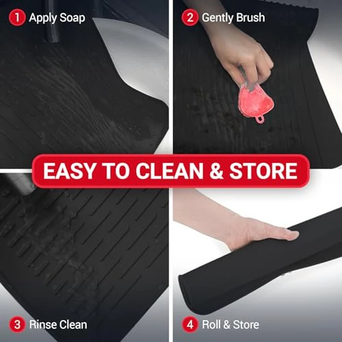 Thick Silicone Stove Top Covers for Electric Stove (28 x 20 Inch) - Silicone Mat for Glass Cooktop, Heat-Resistant Cover Protector, Electric Cooktop Mat with AntiSlip Backing Kitchen Accessory (Black) by Linda's Essentials - Image 9