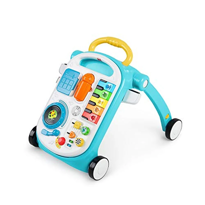 Baby Einstein Musical Mix ‘N Roll 4-in-1 Push Walker, Activity Center, Toddler Table & Floor Toy, 100+ Songs & Phrases, DJ Station with Piano by Baby Einstein - Image 4