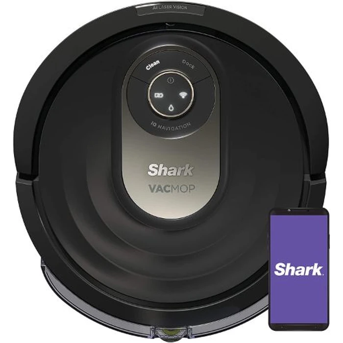 Shark AV2001WD AI VACMOP 2-in-1 Robot Vacuum and Mop - Black by Shark - Image 1