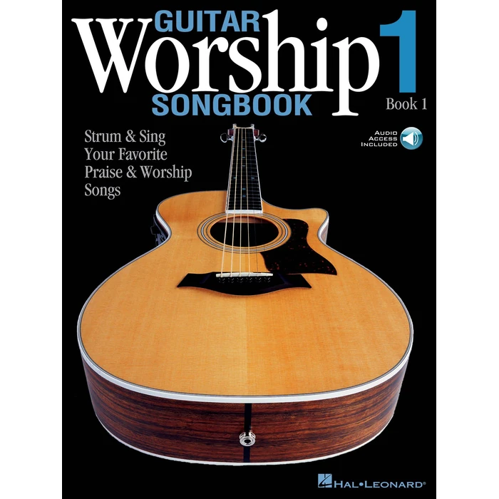 Guitar Worship Songbook - Book 1 | Praise and Worship Sheet Music for Guitar Players | Strum and Sing Chord Songbook with Online Audio Tracks | Christian Guitar Songbook for Beginners and Teachers by Hal Leonard - Used - Like New condition