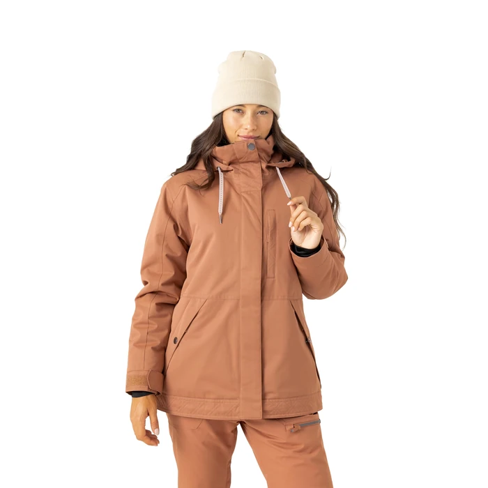 Roxy Women's Billie Jacket - 10K Waterproof Snow Jacket, Tailored Fit, PFAS-Free, Insulated, Russet, Large by Roxy - Used - Very Good condition - CA$196.28