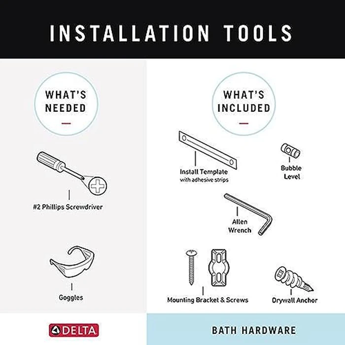 Delta Tetra (1-Pack) Towel Hooks Matte Black Double Bathroom J Hooks Wall Mounted for Robes & Towels Hand Towel Hook Holder Kitchen, Bathroom Accessories 78935-BL by DELTA - Image 8