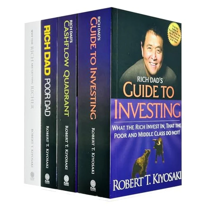 Robert T. Kiyosaki 4 Books Collection Set (Rich Dad Poor Dad, Cashflow Quadrant, Guide to Investing, Why the Rich are getting Richer) by Plata Publishing Ltd. - Image 1