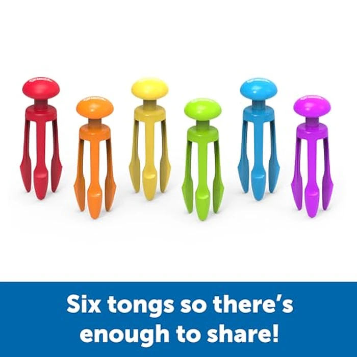 Learning Resources 3 Prong Tong, Pencil Grip Tongs, Sensory Bin, Fine Motor Toy, Set of 6, Ages 4+ by Learning Resources - Image 4