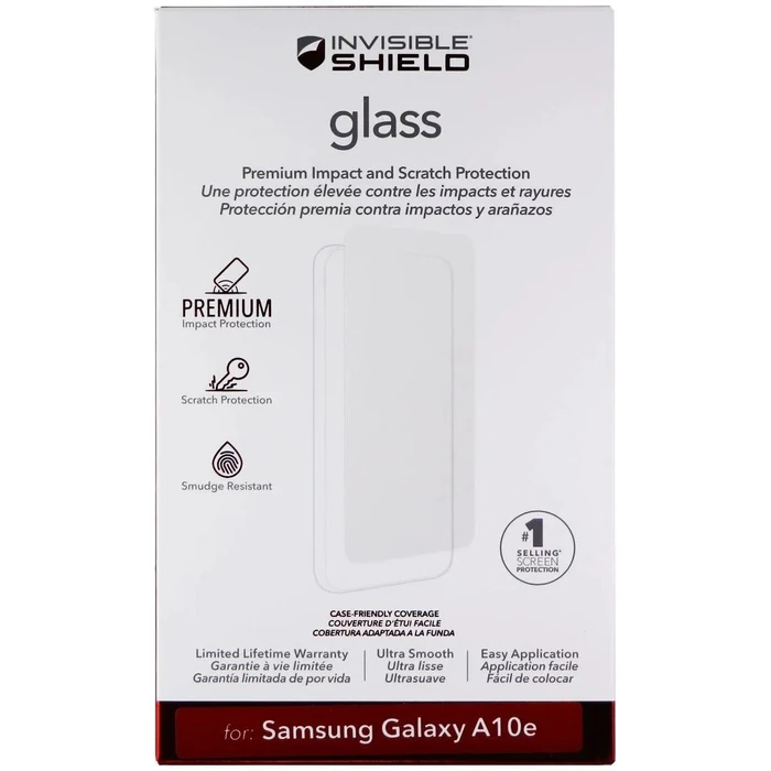 ZAGG Invisible Shield (Glass) Series Tempered Glass for Samsung Galaxy A10e - Clear by Zagg - Refurbished - Brand New condition