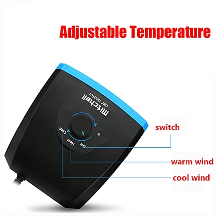 12V 150W Car Heater Fan, New Upgrade Portable Electronic Auto Fan Heater 2 in 1 Heating & Cooling Function Fast Heating Car Defrost Defogger Auto Heater Fan by MACHSWON - Image 4