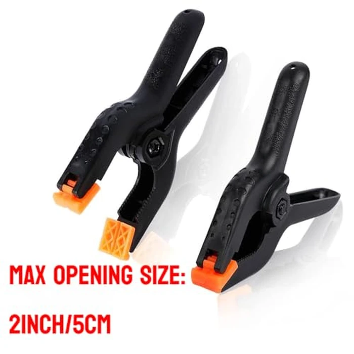 10 PCS 4.5 inch Professional Plastic Large Spring Clamps Heavy Duty for Crafts or Plastic Clips and Backdrop Clips Clamps for Backdrop Stand,Photography, Home Improvement and so on... by FRICHOM - Image 5