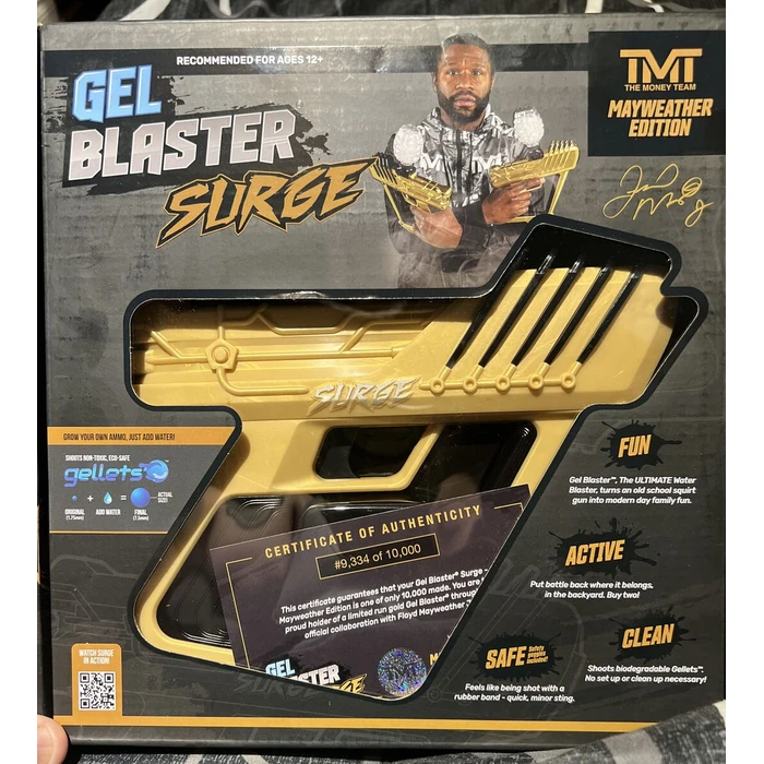 Gel Blaster Floyd Mayweather Surge Toy Gellet Blaster - Gold by Gel Blaster - Image 2