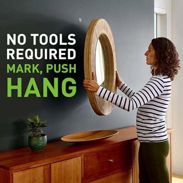 3M Claw 25 lb. Drywall Picture Hanger with Spot Markers, Heavyweight Hanging Solution for Room Decor and Office Decor, Including Mirrors or Large Art - 4 Pack by 3M CLAW - Image 4