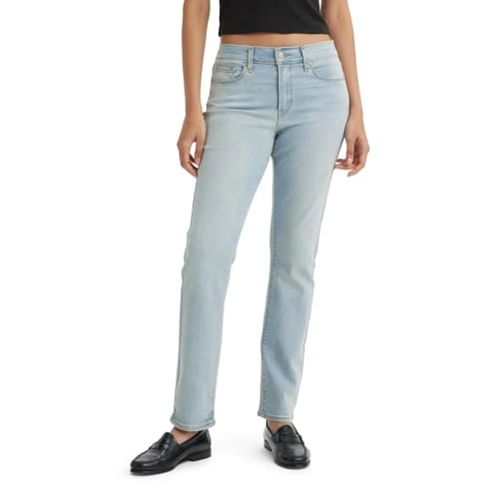 Levi's Women's Classic Straight Jeans (Also Available in Plus), (New) Indigo Imagin. N Kn Dx, 32 Regular by Levi's - Used - Like New condition - US$32.35
