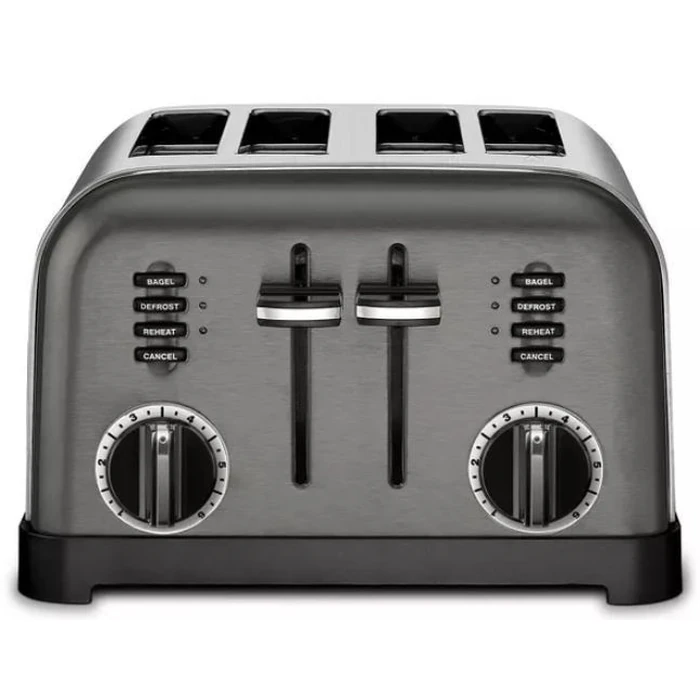 Cuisinart Classic 4-Slice Toaster (CPT-180BKS) - Black/Stainless Steel by Cuisinart - Refurbished - Excellent condition