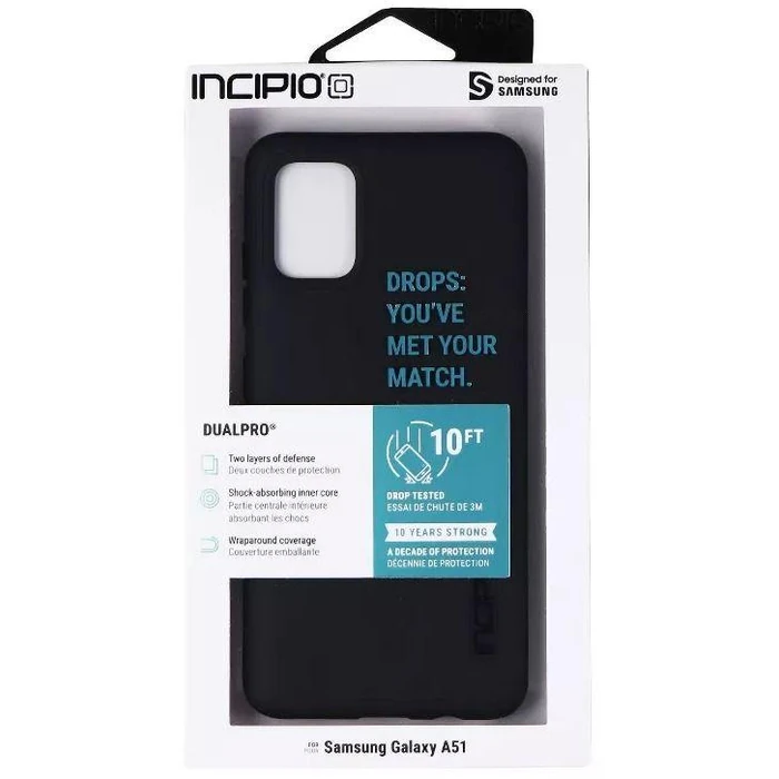 Incipio DualPro Dual Layer Case for Samsung Galaxy A51 (Non 5G) - Black by Incipio - Image 2