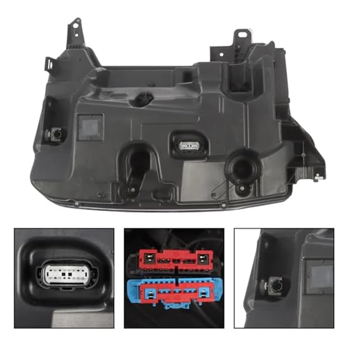 Yunnergo Headlight Assembly w/Bulb DRL Compatible with F Series 250 350 450 Super Duty 2023-2025 w/o Moudel Front Left Driver Side Headlamp PC3Z13008M by Yunnergo - Image 3