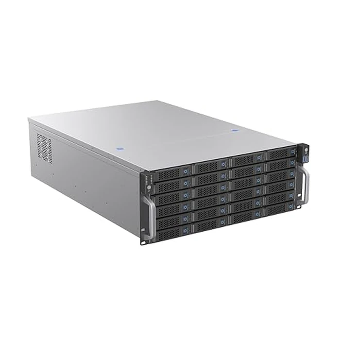 Rosewill 4U Rackmount Server Chassis | Supports up to 24 3.5" 12Gbps Hot Swap SATA/SAS | E-ATX & SSI-EEB Compatible | 3X 120x38mm PWM Fan | RSV-H424 by Rosewill - Image 1