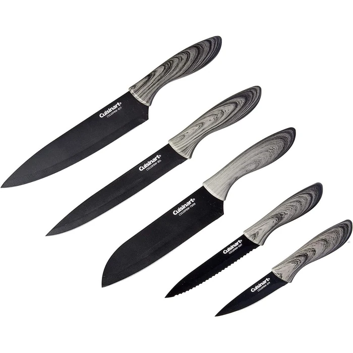 Cuisinart C55-10PBO Ceramic Coated Knife Set 10-Piece - Black by Cuisinart - Image 1