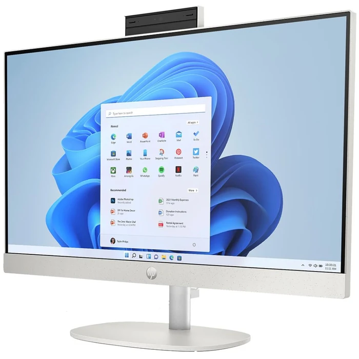 HP 24-cr0026 AIO Desktop PC 23.8" - Intel Core i3-N300 1.8GHz - 256GB - Shell White - 8GB RAM - 23.8 Inch by HP - Image 3