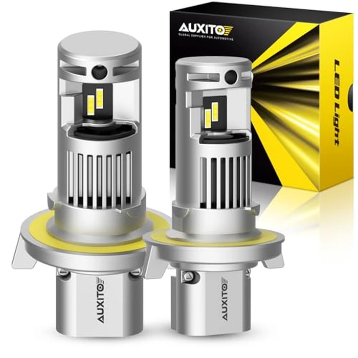 AUXITO H13 LED Bulb, 9008 Light Bulbs, 44000LM, 99% Vehicle Fit, Turbo Cooling Fan, Plug N Play, 3MIN Installation, 20Year+ Lifespan by AUXITO - Used - Like New condition - US$34.39