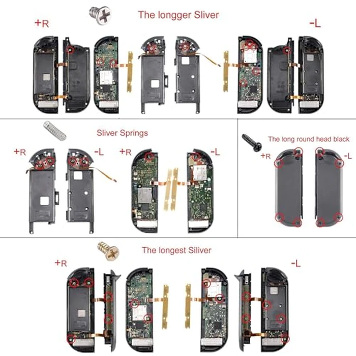 eXtremeRate DIY Replacement Shell Buttons for Nintendo Switch, Back Plate for Switch Console, Housing with Colorful Buttons for Joycon Handheld Controller - Clear Candy Pink [No Electronics Parts] by eXtremeRate - Image 9