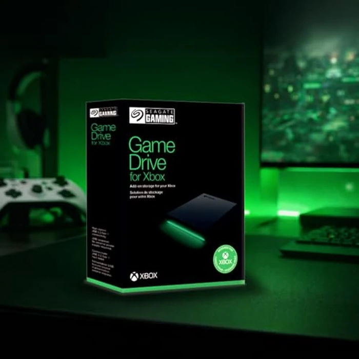 Seagate Game Drive for Xbox 2 TB External Hard Drive Portable HDD - USB 3.2 Gen 1, Black with built-in green LED bar, Xbox Certified, 3 year Rescue Services (STKX2000400) by Seagate - Image 8