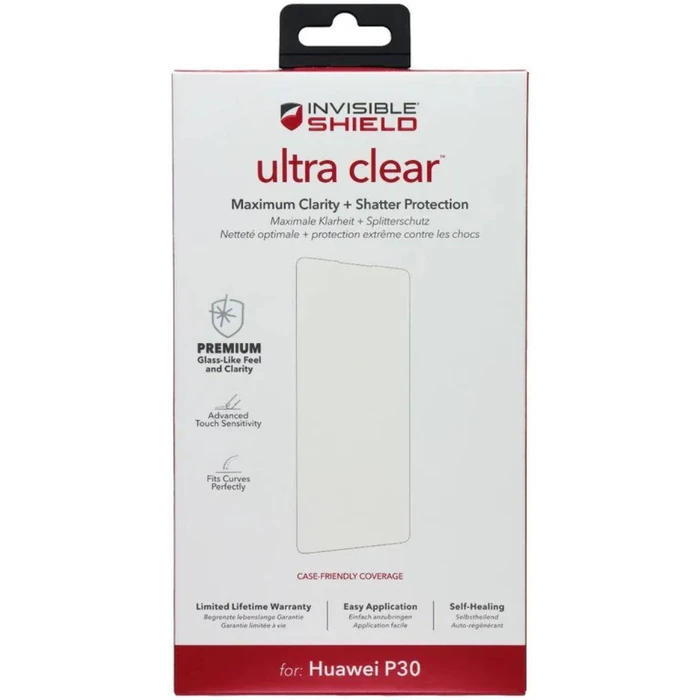 ZAGG InvisibleShield Ultra Clear Screen Protector for Huawei P30 - Clear by ZAGG - Refurbished - Brand New condition - US$8.28