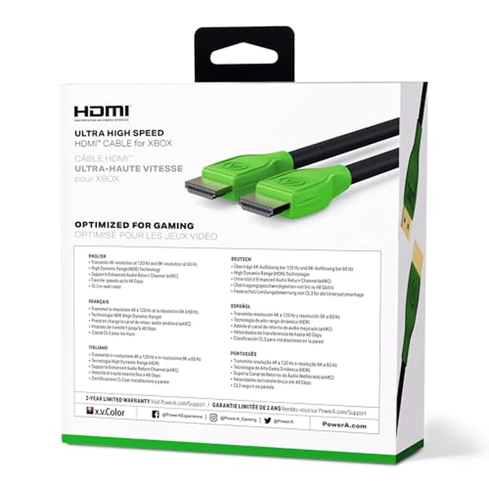 PowerA Ultra High Speed HDMI Cable for Xbox Series X|S, Cable, HDMI 2.1, Xbox, Officially Licensed by Power A - Image 3