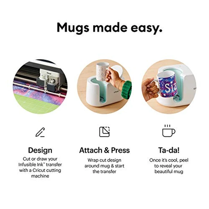 Cricut Mug Press US, Heat Press for Sublimation Mug Projects, One-Touch Setting, For Infusible Ink Materials & Mug Blanks 11 oz - 16 oz (Sold Separately), Includes Auto-Off Safety Feature by Cricut - Image 3