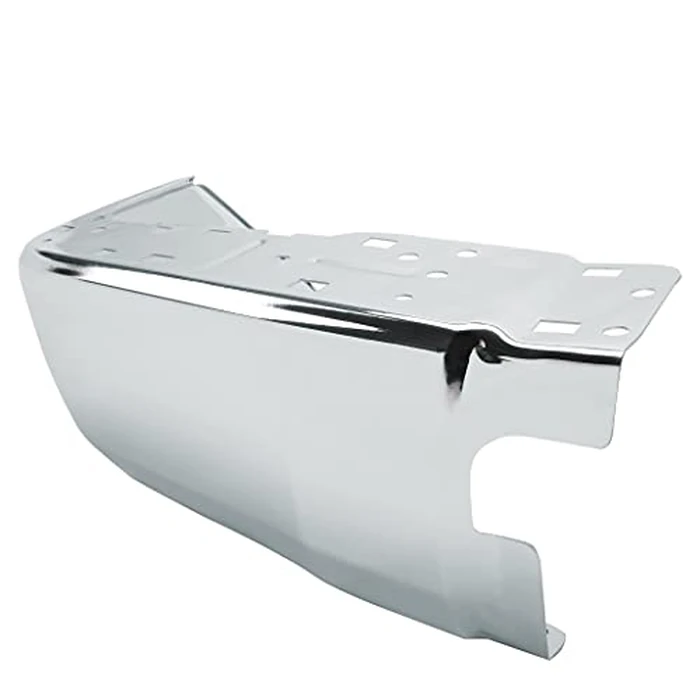 ALMULOO Rear Bumper End Cap Compatible with 2014-2021 Toyota Tundra w/o Parking Sensors Holes Chrome Bumper Extension Replacement for 521520C030 TO1104123 Rear Left Steel (Left Side) by ALMULOO - Image 5