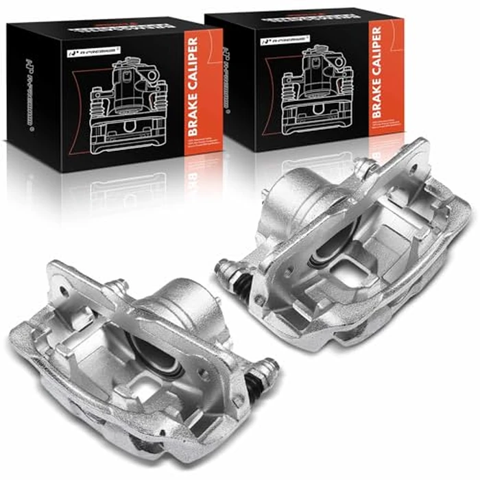 A-Premium Disc Brake Caliper Assembly with Bracket Compatible with Select Acura and Honda Models - ILX 2013-2015, Civic 2012-2015, CR-Z, Fit, L4 1.5L - Front Driver and Passenger Side, 2-PC Set by A-premium - Image 9