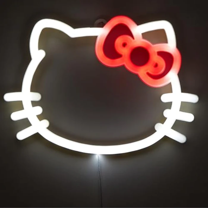 Idea Nuova - LED Neon Wall Light with Figure Lighting, Battery Operated, 10" W x 7" H, Cute Night Light for Kids Bedrooms by Idea Nuova - Used - Good condition - CA$18.30