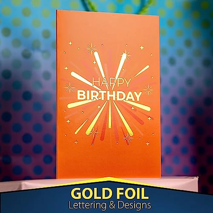 24 Unique Gold Foil Birthday Cards with Envelopes & Stickers | 4x6 Inches Blank Happy Birthday Cards Assortment in Bulk for Family, Kids, Work & Office Celebrations. by Solpla - Image 2