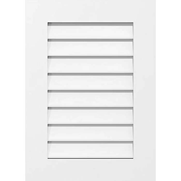 12"W x 36"H Rectangle Surface Mount PVC Gable Vent: Non-Functional, w/ 3-1/2"W x 1"P Standard Frame by Ekena Millwork - Used - Very Good condition - CA$25.84