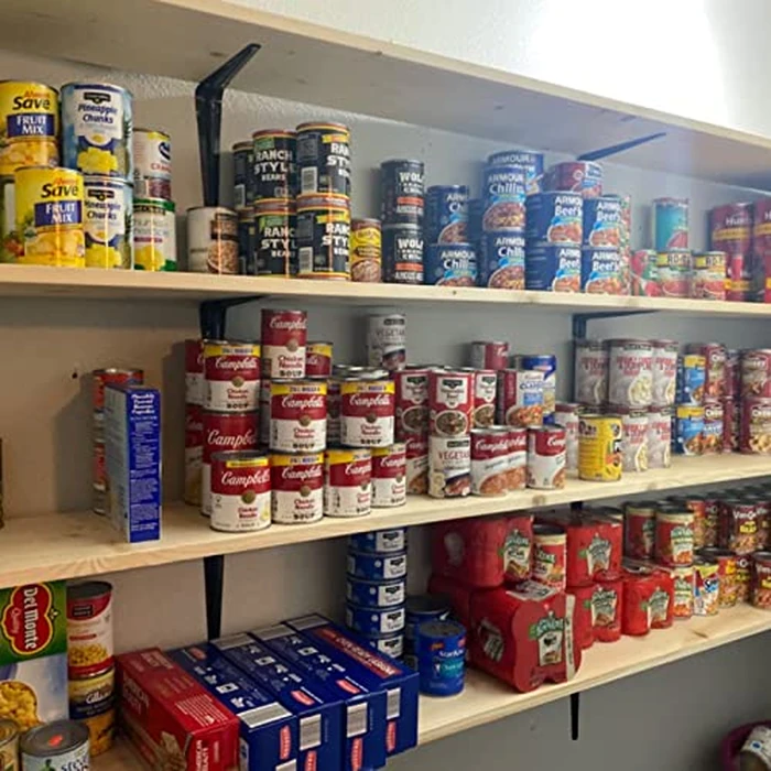 20 Pack Shelf Brackets 12 inches, Heavy Duty Black Iron Metal Floating Shelf Bracket, Rustic Farmhouse Decorative L Brackets for Shelves, Wall Mount Corner Brace for Wood Boards by Janyang - Image 8