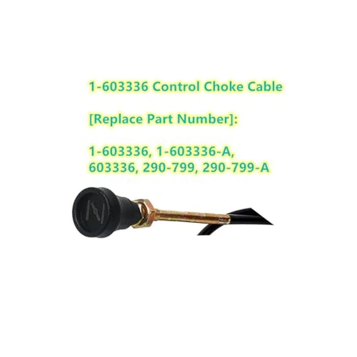 yhoparts 1-603336 Control Choke Cable for Toro 1603336 290-799-A Exmark Zero Turn 48" Z Master Lawn Mower by yhoparts - Image 2