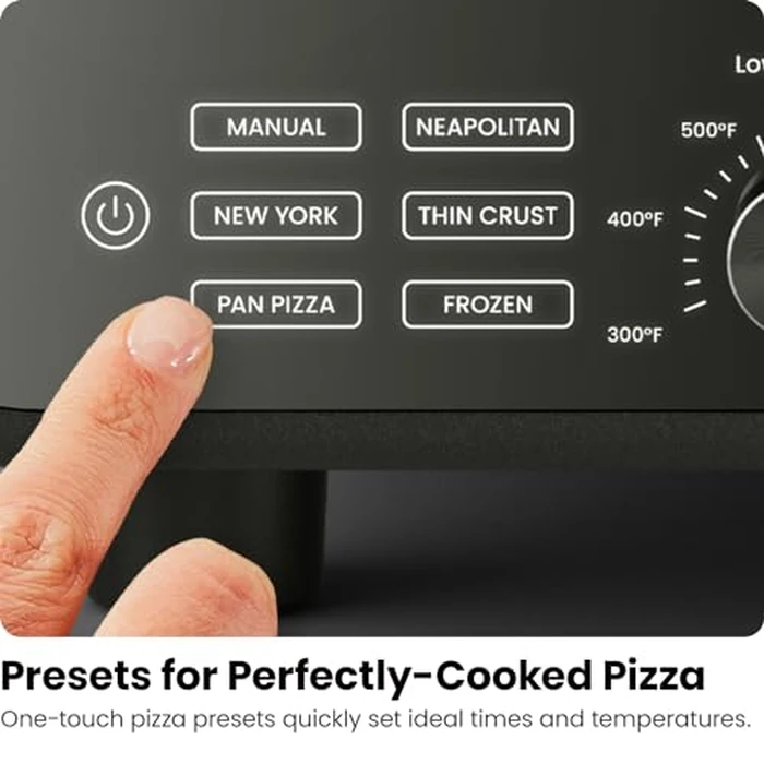 CHEFMAN Indoor Pizza Oven - Makes 12 Inch Pizzas in Minutes, Heats up to 800 degreesF - Countertop Electric Pizza Maker with 5 Touchscreen Presets, Pizza Stone and Peel Included - Stainless Steel by Chefman - Image 3