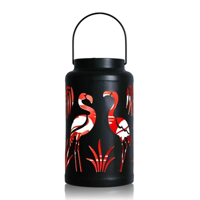 Afirst Solar Lanterns Outdoor, Flamingo Hanging Solar Lights Hollow Out Waterproof Decorative LED Lanterns for Yard, Patio,Lawn,Pathway,Garden Decor Mother's Day Gifts by Afirst - Used - Like New condition