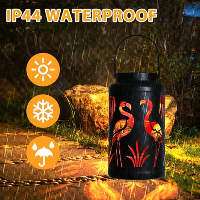 Afirst Solar Lanterns Outdoor, Flamingo Hanging Solar Lights Hollow Out Waterproof Decorative LED Lanterns for Yard, Patio,Lawn,Pathway,Garden Decor Mother's Day Gifts by Afirst - Image 6