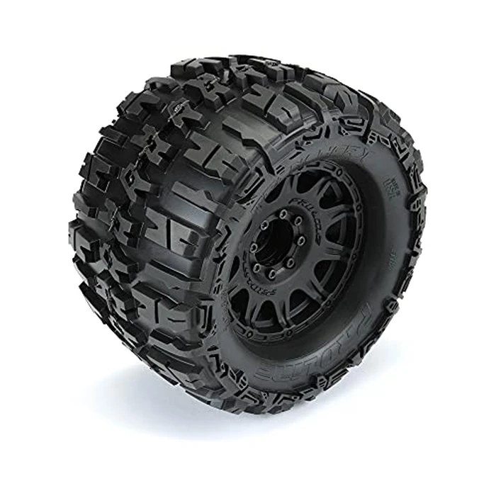 Pro-line Racing 1/8 Trencher X F/R 3.8" MT Tires Mounted 17mm Blk Raid 2 PRO118410 by Pro-Line - Image 4