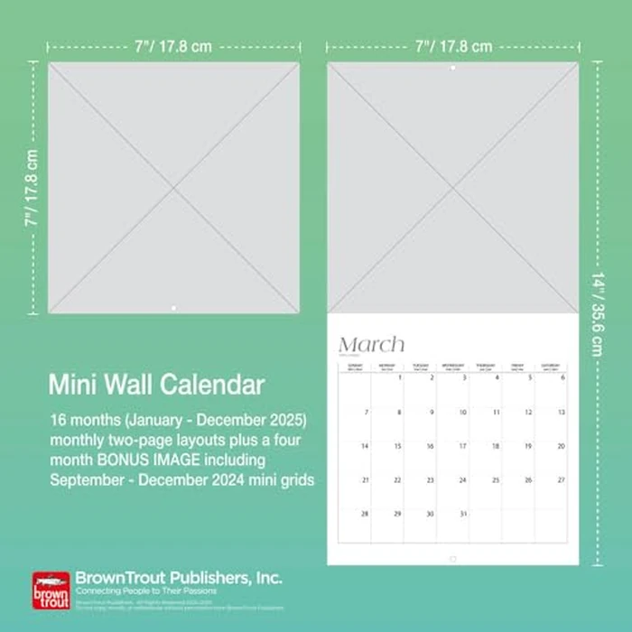 Shih Tzu Puppies | 2025 7 x 14 Inch Monthly Mini Wall Calendar | BrownTrout | Animal Small Dog Breed Puppy by BrownTrout - Image 4
