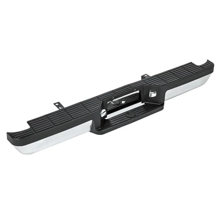 HECASA Rear Step Bumper Compatible with 1993-2011 Ford Ranger Fleetside/Styleside Supercrew FO1102306 with Brackets & LED Lights W/O Parking Aid Sensor Holes Chrome Silvery by HECASA - Image 4