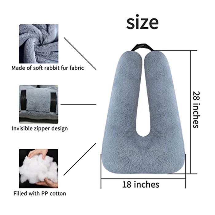FHSGGP Travel Pillow Car Pillow Kid Car Sleeping The Sleeping Aid for Adults and Kids on Road Trips Kids Travel Pillow Gray by FHSGGP - Image 3