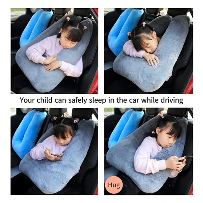 FHSGGP Travel Pillow Car Pillow Kid Car Sleeping The Sleeping Aid for Adults and Kids on Road Trips Kids Travel Pillow Gray by FHSGGP - Image 6