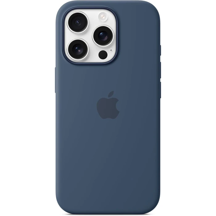 Apple Silicone Phone Case with MagSafe for iPhone 16 Pro - Denim by Apple - Refurbished - Brand New condition