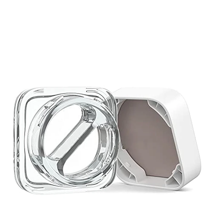 60 Pack | 7ml Square Jar w/Dual Compartments (3.5ml Each Compartment) | Cube Jar Glass Container (White Lid) by CannaAroma - Used - Acceptable condition - CA$17.82