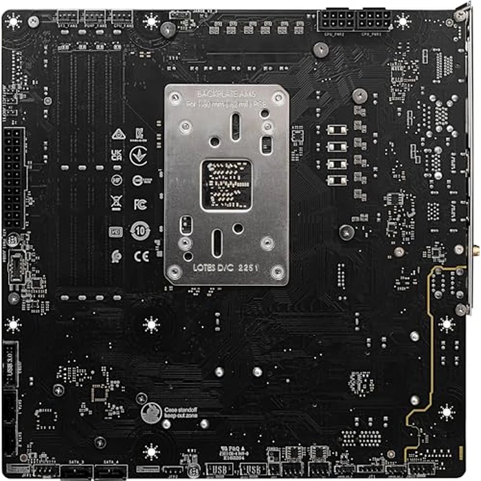 MSI B650M Project Zero Gaming Motherboard (AMD Ryzen 9000/8000/7000 Series Processors, AM5, DDR5, PCIe 4.0, M.2 Slots, SATA 6Gb/s, USB 3.2 Gen 2, HDMI/DP, Wi-Fi 6E, Bluetooth 5.3, 2.5Gbps LAN, mATX) by msi - Image 4