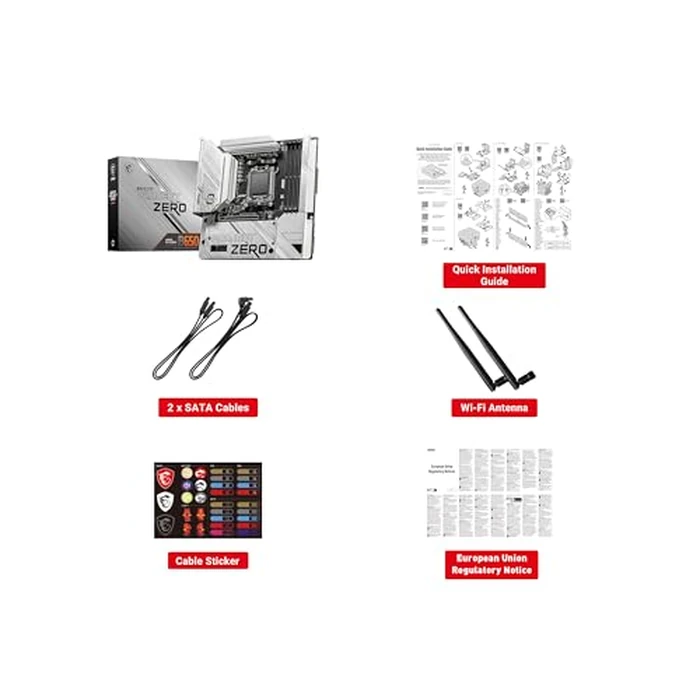 MSI B650M Project Zero Gaming Motherboard (AMD Ryzen 9000/8000/7000 Series Processors, AM5, DDR5, PCIe 4.0, M.2 Slots, SATA 6Gb/s, USB 3.2 Gen 2, HDMI/DP, Wi-Fi 6E, Bluetooth 5.3, 2.5Gbps LAN, mATX) by msi - Image 6