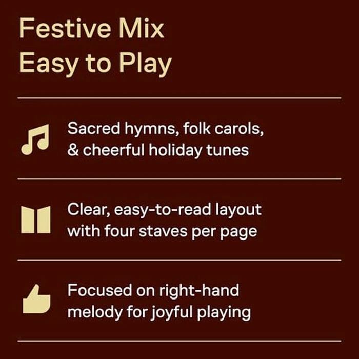 Christmas Songs with 3 Chords E-Z Play Today Volume 219 | Easy Keyboard and Big Note Piano Songbook with Lyrics and Chords | 23 Holiday Favorites for Beginners and Seniors | Organ and Piano Guide by Hal Leonard - Image 1