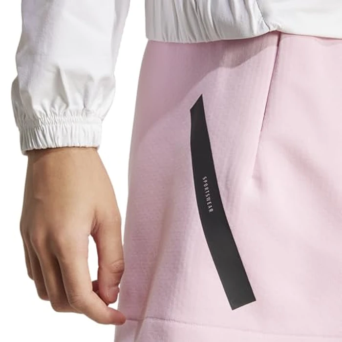 Adidas Women's Z.N.E. Sportswear Shorts, Semi Lucid Fuchsia/Bahia Magenta, Small by adidas - Image 3