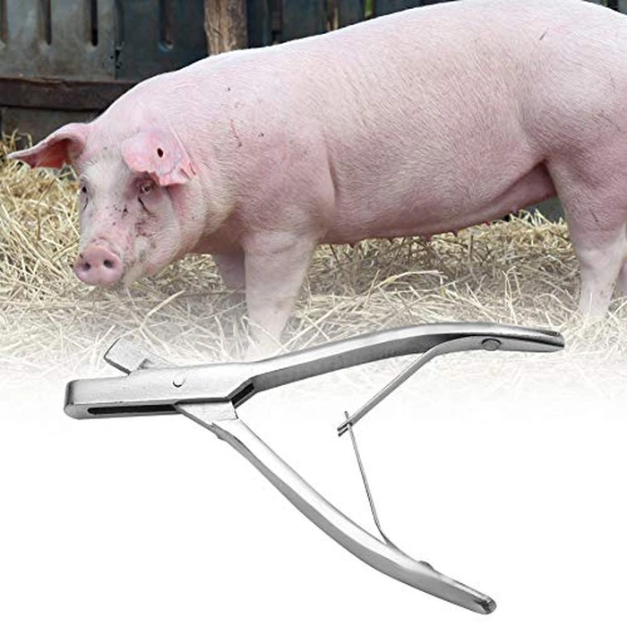 Pig Ear Tag Plier, U Shaped Ear Notcher, Stainless Steel Animal Identification Tool for Farm Equipment by HEEPDD - Image 3